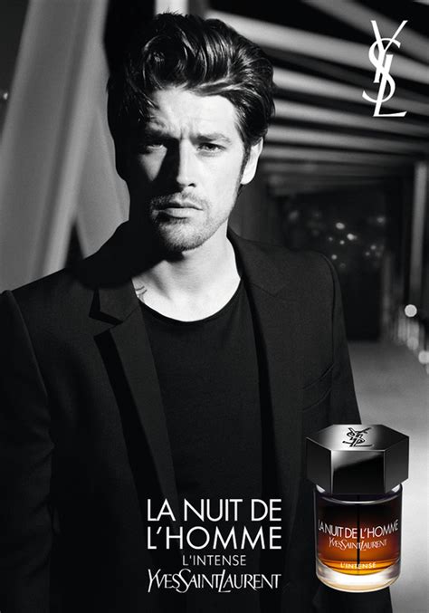 ysl la nuit delhomme ad|YSL la nuit de l'homme intense.